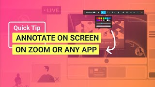 How to Annotate When Presenting Your Screen on Zoom or ANY app [upl. by Eastlake]