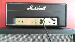 Marshall 2061x from bedroom volume to cranked all channels and bridge combinations [upl. by Breban]