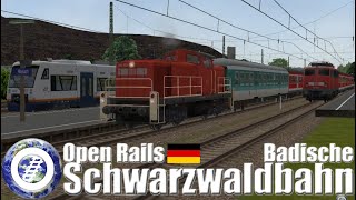 Open Rails MSTS Germany  Badische Schwarzwaldbahn [upl. by Naro276]