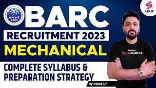 BARC SYLLABUS 2023  BARC MECHANICAL SYLLABUS 2023 BARC RECRUITMENT 2023 SYLLABUS [upl. by Aicala]