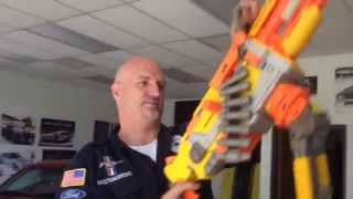 Nerf Vulcan How to change the batteries [upl. by Sailesh243]