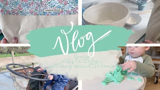 VLOG  Sewing Project Bags Visiting the Farm and Pottering at Home [upl. by Yeslah]