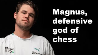 2023 Chess Blitz Championship  Magnus shows defensive perfection [upl. by Enalb]