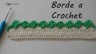 Borde Crochet 5  Crochet Edging ENGLISH SUB [upl. by Sima297]