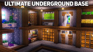 Minecraft Ultimate Underground Base Tutorial how to build [upl. by Ahsiyn]