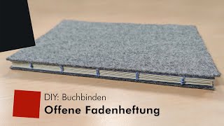 DIY Buchbinden – Offene Fadenheftung [upl. by Livvyy]