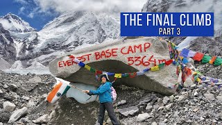 Everest Base Camp Nepal  The final climb to EBC  Tanya Khanijow [upl. by Ittap]