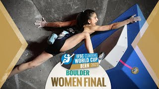 🔥IFSC BOULDER Womens Final World Cup Bern 2023 [upl. by Sibyls]