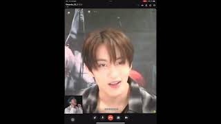 Mark was singing 200 on video call fansign [upl. by Barthol183]