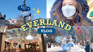 🎠 everland vlog พาเที่ยวสวนสนุกเกาหลีนั่งรถไฟเหาะอากาศติดลบรูปสวยมาก  Babyjingko [upl. by Danforth]