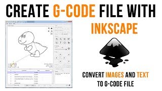 How to Create Gcode File with Inkscape using Image and Text for GRBL CNC [upl. by Held]