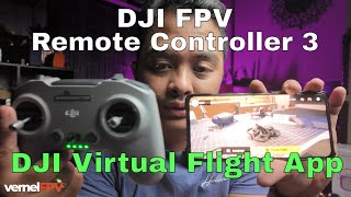 Connecting the DJI FPV Remote Controller 3 to the DJI Virtual Flight App Android [upl. by Belden868]