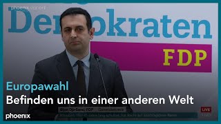 FDP MarieAgnes StrackZimmermann und Bijan DjirSarai ua zur Europawahl [upl. by Dumm197]