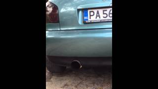 Audi A3 18 turbo straight pipes  sport exhaust [upl. by Asatan299]