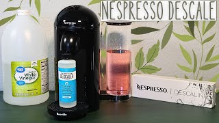 How To Descale The Nespresso Vertuo Plus  Which Descaling Solution Is Best [upl. by Euqinimod]