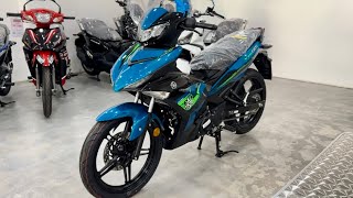 Yamaha Y15ZR 2024  Cyan Walkaround [upl. by Krystalle]