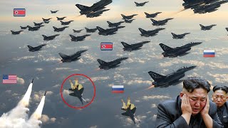 30 SECONDS AGO 450 Advanced Fighter Jets of RUSSIA and North Korea Destroyed by Deadly US Weapons [upl. by Barbabas]