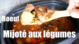 Boeuf aux légumes à la mijoteuse 🥕🥔 [upl. by Mori]