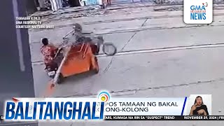 Rider patay matapos tamaan ng bakal na karga ng kolongkolong  Balitanghali [upl. by Adekahs697]