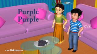 Learn Colors song for children  3d animation preschool nursery rhymes [upl. by Bendick]