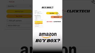 What is Buy Box on Amazon  🤔 Ecommerce buy box win buybox ecommerce amazon [upl. by Pandora]