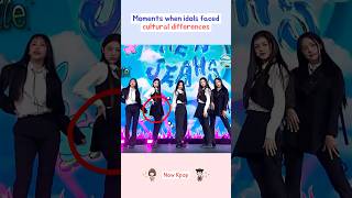 Moments when idols faced cultural differences kpop shorts [upl. by Bodi83]