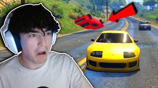 Supra vs 4 Hellfires  GTA 5 Manhunt [upl. by Sammie]