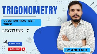 Trigonometry class 10th  competitive exam Lecture 7 maths trigonometry youtube [upl. by Avek]