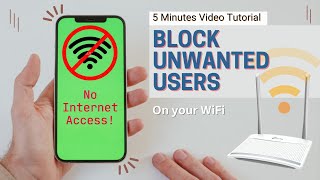 Block unauthorized users on WiFi Block devices on TPLink WR820N Wifi Router Block unwanted Users [upl. by Atnauqahs]