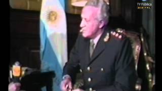 Archivo histórico Galtieri sobre la sangre a derramar  16051982 [upl. by Joash]