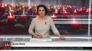 LTV1 Latvia  quotNakts Ziņasquot opening sequence 11 November 2024 [upl. by Bihas]