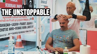 ASMR MASSAGE  PINK BARBER THE UNSTOPPABLE [upl. by Nareht383]