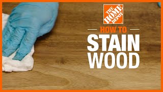 How to Stain Wood  The Home Depot [upl. by Sherourd]