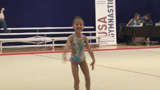 Nola Empringham Rhythmic Gymnastics California State Championship Level 5 [upl. by Etteroma920]