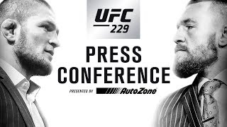 UFC 229 Press Conference Khabib vs McGregor [upl. by Tizes823]