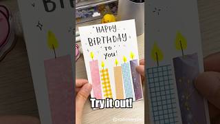 🍰🍰Learn to make a special birthday card in just 20 seconds shorts birthday [upl. by Herc56]