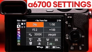 BEST a6700 VIDEO Settings – Sony a6700 Complete Setup Guide for CINEMATIC Video [upl. by Giaimo952]