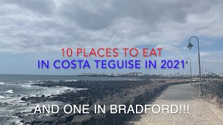 10 places to eat in Costa Teguise Lanzarote HD 1080p [upl. by Aonehc288]