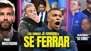 TENSÃO NO PSG Luis Enrique é OBRIGADO a RECUAR com Mbappe  Pique EM APUROS  Arsenal SUPRESA  E [upl. by Eiraminot606]