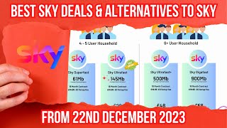 REVIEW OF SKY BROADBAND DEALS amp ALTERNATIVES AVAILABLE FROM 22ND DECEMBER 2023 [upl. by Oiredised]