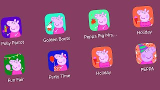 Polly Parrot  Peppa PigGolden BootsHappy Mrs ChickenHoliday  Peppa PigFun FairWorld Peppa Pig [upl. by Ailedroc]