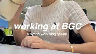 BGC Work Vlog  workfromhome commuting in manila manila traffic corporate girl basic cooking 📹 [upl. by Ayatahs]