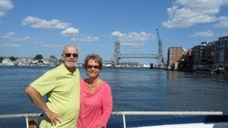 The Heritage cruises under the New Memorial Bridge  Portsmouth NH Jay and Monika McGillicuddy [upl. by Eisnil617]