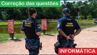 Concurso Guarda Municipal de Canoas Correção das questões de informática [upl. by Atnuhs]