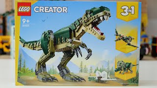 LEGO Creator 31151 Trex – LEGO Speed Build Review [upl. by Nnalyrehc]