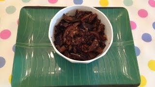 Veg Recipes  Eggplant Fry Recipe  Spicy Brinjal Fry [upl. by Wyndham947]