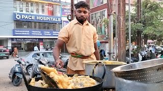 Hyderabad famous Mirchi Bajji making  Hyderabad Street food  Ramlivinglife [upl. by Beatrice]