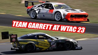 TwinTurbo Corvette and KSwapped Ferrari  Team Garrett at WTAC 2023 [upl. by Valentin]