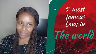 The 5 Most Famous Laws In The World [upl. by Kaliski575]