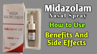 Medistat 125 Nasal Spray  Midazolam Nasal Spray 125 mg  Midazolam Nasal Spray Use And Benefits [upl. by Yrrehs]